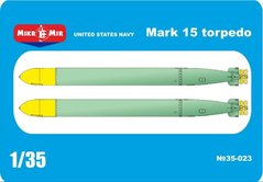 Assembled model 1/35 US Navy Mark 15 Mikromir torpedo 35-023