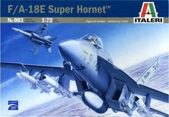 Сборная модель 1/72 cамолет F/A-18E Super Hornet Italeri 0083