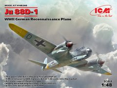 Збірна модель 1/48 літак Ju 88D-1, Німецький літак-розвідник 2 Світової війни ICM 48240