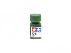 Эмалевая краска X5 Зеленый глянцевый (Green gloss) Tamiya 80005