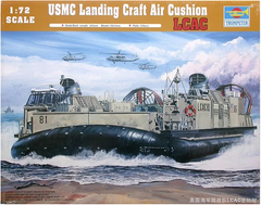 Сборная модель 1/72 катера на воздушной подушке USMC Landing Craft Air Cushion (LCAC) Trumpeter 07302