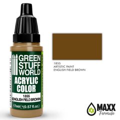 Opaque acrylic paint ENGLISH FIELD BROWN with matte finish 17 ml GSW 1855