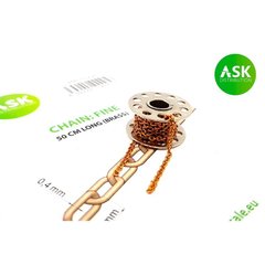 Цепочка тонкая - 50 см (латунь) Chain: Fine - 50 cm long (brass) Art Scale Kit ASK-200-T0220, В наличии