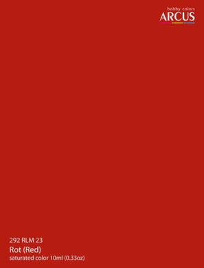 Эмалевая краска RLM 23 Rot (Red) Красный ARCUS 292