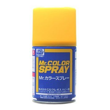 Аэрозольная краска желтая Yellow Mr. Color Spray (100 мл) Mr.Hobby S004