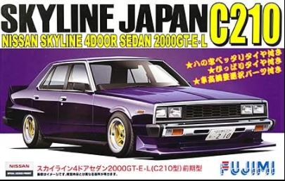 Сборная модель 1/24 автомобиль Nissan Skyline Japan 4Dr Sedan 2000GT-E L C210 Fujimi 03864