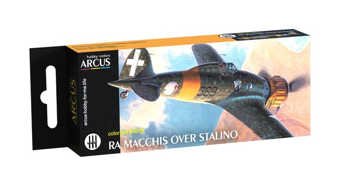 Набір емалевих фарб Ra macchis over stalino Arcus 4010