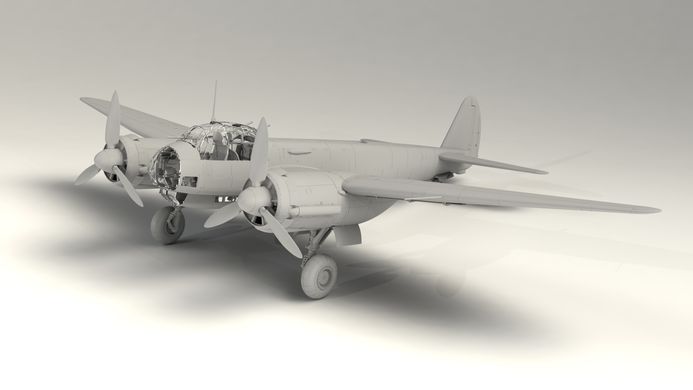 1/48 Ju 88D-1 World War II German Reconnaissance Aircraft Kit ICM 48240