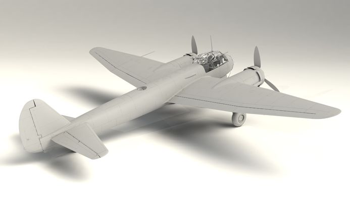 Збірна модель 1/48 літак Ju 88D-1, Німецький літак-розвідник 2 Світової війни ICM 48240