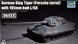 Assembled model 1/72 tank German King Tiger (Porsche turret) with 105mm kwk L/68 Trumpeter 07161