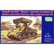 Assembled model 1:72 M4A2 tank with T40 UM 223 missile launcher