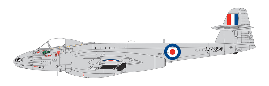 Збірна модель 1/48 літак Gloster Meteor F8 Korean War Airfix A09184
