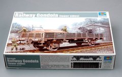 Сборная модель 1/35 вагона German IIWW Railway Gondola (Lower sides) Trumpeter 01518