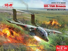 Assembled model 1/48 plane OV-10A Bronco, American attack plane ICM 48300
