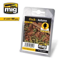 Макетне листя осіній дуб для діорам Leaves Oak – Autumn Ammo Mig 8401