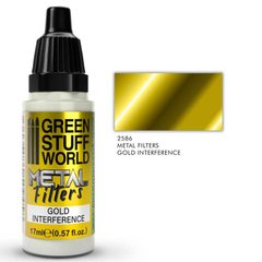 Transparent acrylic filter with metal coating Metal Filters - Gold Interference 17 ml GSW 2586