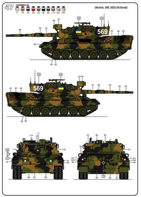 Prefab model 1/35 tank Leopard 1A4 Starter kit Heller 57126