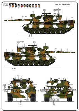 Prefab model 1/35 tank Leopard 1A4 Starter kit Heller 57126