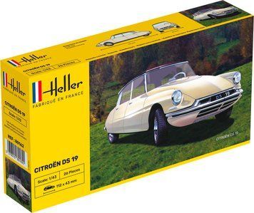 Prefab model 1:43 car Citro&euml;n DS 19 Heller 80162