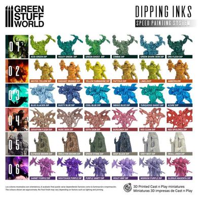 A set of translucent paints - Dipping Collection 05 Green Stuff World 11697