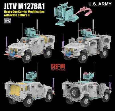 Сборная модель 1/35 бронеавтомобиля JLTV M1278A1 Rye Field Model RM-5099