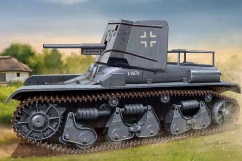 Assembled model 1:35 German self-propelled gun 3.7cm Pak 35/36 auf Pz.Kpfw 35R(f) HobbyBoss HB83895