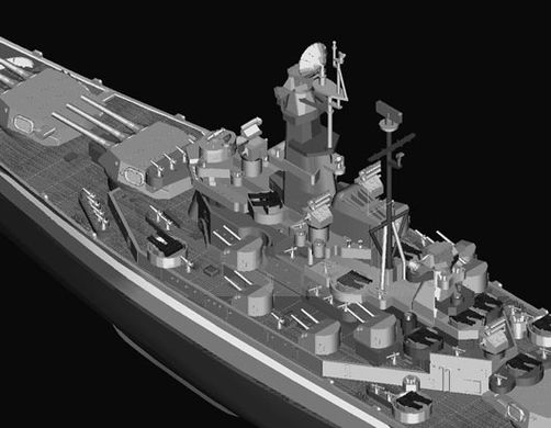 Збірна модель 1/700 лінкор «Південна Дакота» USS South Dakota BB-57 Trumpeter 05760