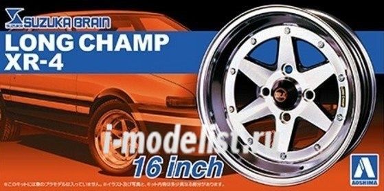 Збірна модель 1/24 комплект коліс Long Champ XR-4 16 inch Aoshima 05249, В наявності