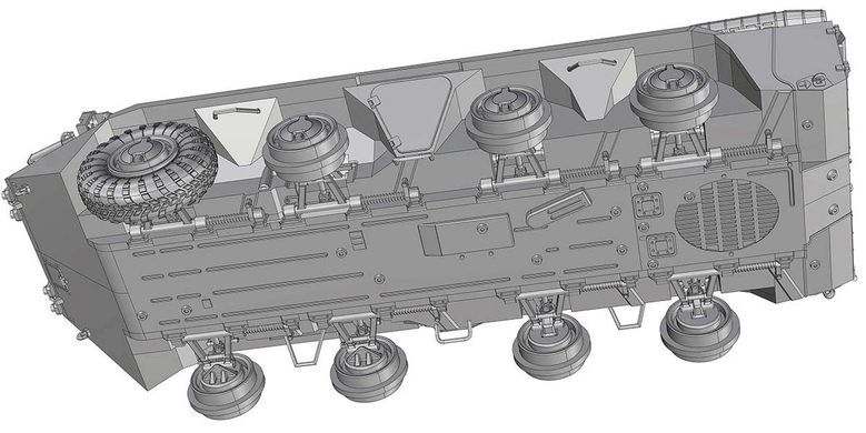Збірна модель 1/72 бронетранспортер БТР-70 пізнього випуску ACE 72166