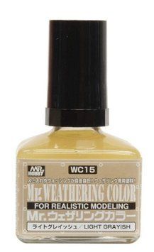 Фильтр свето-песочного оттенка, Filter Liquid Light Grayish (40ml) WC15 Mr.Hobby WC15