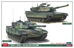Set of assembled models 1/72 tanks M-1 Abrams and Leopard 2 M-1 Abrams & Leopard 2 "NATO Main Battle tan