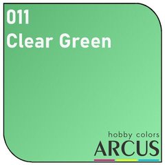 Емалевий лак clear green прозорий зелений Arcus 011