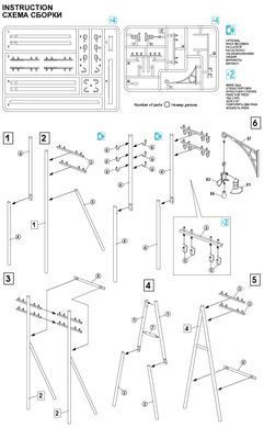 Prefab model 1/35 telegraph poles Telegraph Poles MiniArt 35541A