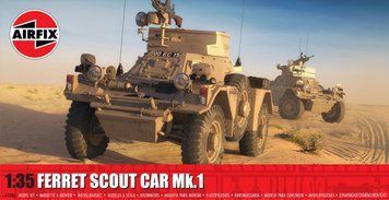 Assembled model 1:35 armored car Ferret Scout Car Mk.1 Airfix A1386