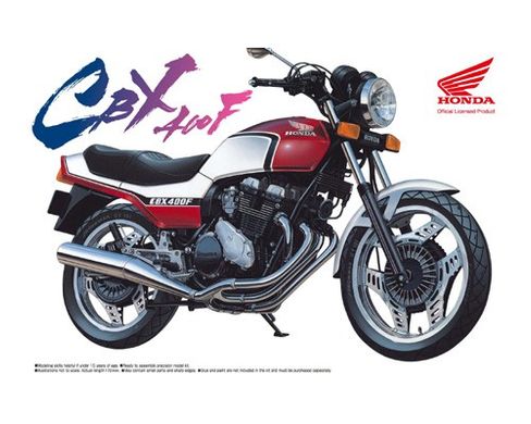 Збірна модель 1/12 мотоцикла Honda CBX400F Aoshima 04164