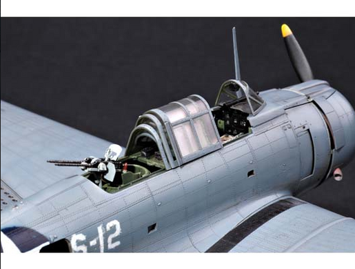 Assembled model aircraft 1/32 SBD-3/4/A-24A Dauntless Aircraft Trumpeter 02242
