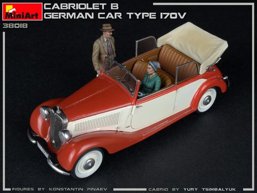 Збірна модель 1/35 автомобіль Cabriolet B Німецький автомобіль типу 170V MiniArt 38018