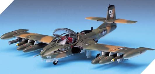 Collected model 1/72 attack aircraft A-37B Academy 12461