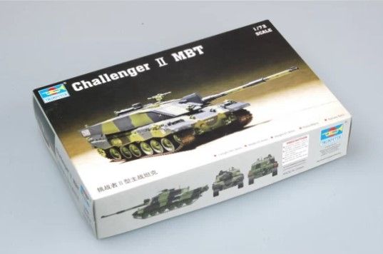 Сборная модель 1/72 танк Challenger II MBT Trumpeter 07214