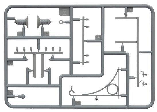 Prefab model 1/35 telegraph poles Telegraph Poles MiniArt 35541A
