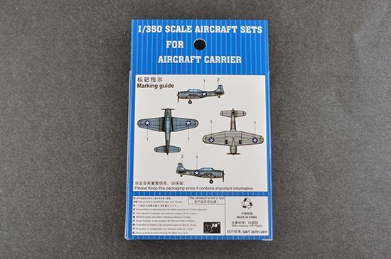 Assembly model 1:350 aircraft SBD-3 DAUNTLESS (Pre-painted) Trumpeter 06404
