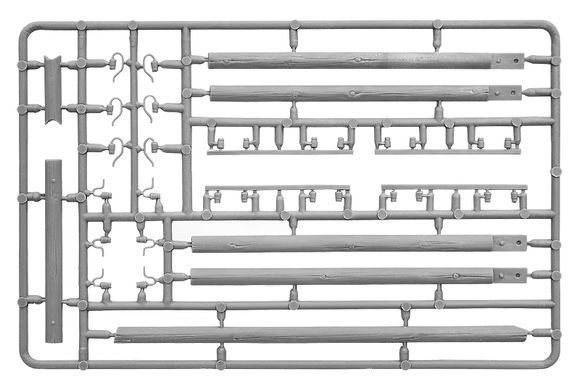 Prefab model 1/35 telegraph poles Telegraph Poles MiniArt 35541A