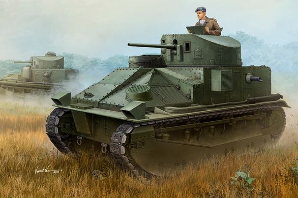 Assembled model 1/35 tank Vickers Medium Tank Mk.II Hobby Boss 83879