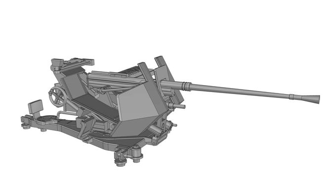 Сборная модель 1/72 немецкая 37-мм зенитная пушка FlaK.36 на прицепе Sd.Ah.52 ACE 72570