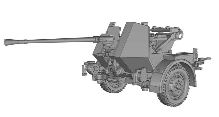 Збірна модель 1/72 німецька 37-мм зенітна гармата FlaK.36 на причепі Sd.Ah.52 ACE 72570