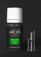 Акриловая краска RLM 22 Schwarz (Black) Arcus A293