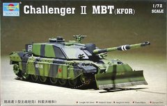 Сборная модель 1/72 Challenger II MBT (KFOR) Trumpeter 07216