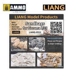 Scale model 1/35,1/48 bears with sand for dioramas (40pcs) LIANG-0511