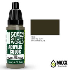 Opaque acrylic paint OVERLORD OLIVE with a matte finish 17 ml GSW 1853