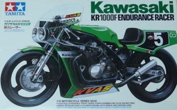 Сборная модель 1:12 мотоцикл Kawasaki KR1000F Endurance Racer Tamiya 14012